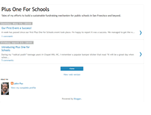 Tablet Screenshot of plusoneforschools.blogspot.com