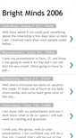 Mobile Screenshot of brightminds2006.blogspot.com