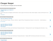 Tablet Screenshot of cheaperkeeper.blogspot.com