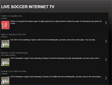 Tablet Screenshot of livesoccer-internettv.blogspot.com