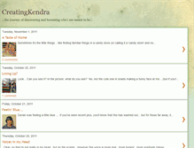 Tablet Screenshot of creatingkendra.blogspot.com