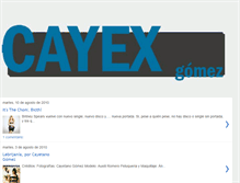 Tablet Screenshot of cayexgomez.blogspot.com