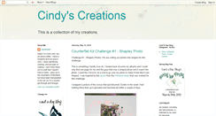 Desktop Screenshot of cindyscreations-cinmfoster.blogspot.com