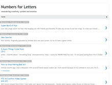 Tablet Screenshot of numbersforletters.blogspot.com