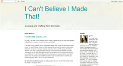 Desktop Screenshot of icantbelieveimadethat.blogspot.com