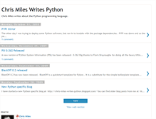 Tablet Screenshot of chris-miles-writes-python.blogspot.com