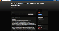 Desktop Screenshot of diogo-codigosdejogos.blogspot.com
