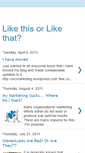 Mobile Screenshot of like-this-or-like-that.blogspot.com