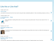 Tablet Screenshot of like-this-or-like-that.blogspot.com