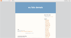 Desktop Screenshot of eufalodemais.blogspot.com