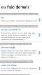 Mobile Screenshot of eufalodemais.blogspot.com