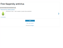 Tablet Screenshot of free-kaspersky-antivirus.blogspot.com