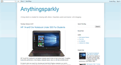 Desktop Screenshot of anythingsparkly.blogspot.com