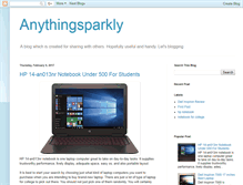 Tablet Screenshot of anythingsparkly.blogspot.com