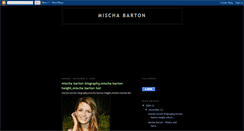 Desktop Screenshot of biography-mischa-barton.blogspot.com