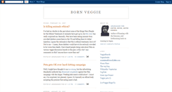 Desktop Screenshot of bornveggie.blogspot.com
