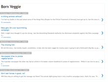 Tablet Screenshot of bornveggie.blogspot.com