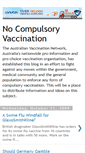 Mobile Screenshot of nocompulsoryvaccination.blogspot.com