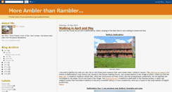 Desktop Screenshot of moreamblerthanrambler.blogspot.com