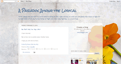 Desktop Screenshot of aparadoxamongthelogical.blogspot.com