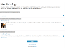 Tablet Screenshot of nixamythology.blogspot.com