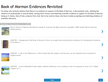 Tablet Screenshot of bookofmormonevidences.blogspot.com