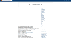 Desktop Screenshot of matrix-mails.blogspot.com