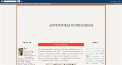 Desktop Screenshot of preschool-adventures.blogspot.com