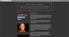 Desktop Screenshot of meetmrswright.blogspot.com