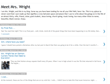 Tablet Screenshot of meetmrswright.blogspot.com