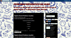 Desktop Screenshot of matematicasdelhijar.blogspot.com