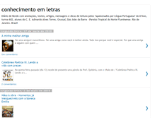 Tablet Screenshot of conhecimentoemletras.blogspot.com