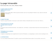 Tablet Screenshot of lapageintrouvable.blogspot.com
