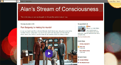 Desktop Screenshot of alansstreamofconsciousness.blogspot.com