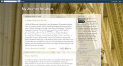 Desktop Screenshot of myjourneyforjesus.blogspot.com