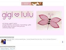 Tablet Screenshot of gigiandlulu.blogspot.com