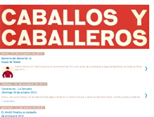 Tablet Screenshot of caballosycaballeros.blogspot.com