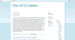 Desktop Screenshot of pes2012oyunhileleri.blogspot.com