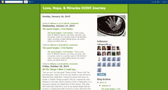 Desktop Screenshot of lovehopemiraclesccsvijourney.blogspot.com