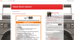 Desktop Screenshot of klasikmuzikistanbul.blogspot.com