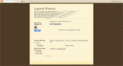 Desktop Screenshot of lagunakwarriors.blogspot.com