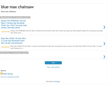 Tablet Screenshot of bestofbluemaxchainsawreview.blogspot.com
