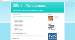 Desktop Screenshot of differentrandomness.blogspot.com