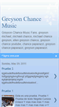 Mobile Screenshot of greysonchance-musicfans.blogspot.com