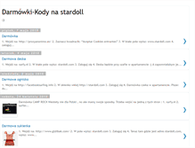 Tablet Screenshot of darmowki-kody-na-stardoll.blogspot.com