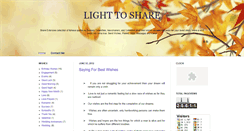 Desktop Screenshot of lighttoshare.blogspot.com