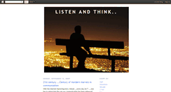 Desktop Screenshot of ithinkilovehumancomm.blogspot.com