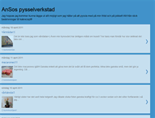 Tablet Screenshot of ansospysselverkstad.blogspot.com