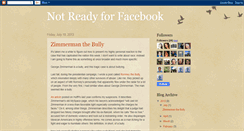 Desktop Screenshot of notreadyforfacebook.blogspot.com