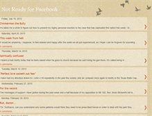 Tablet Screenshot of notreadyforfacebook.blogspot.com